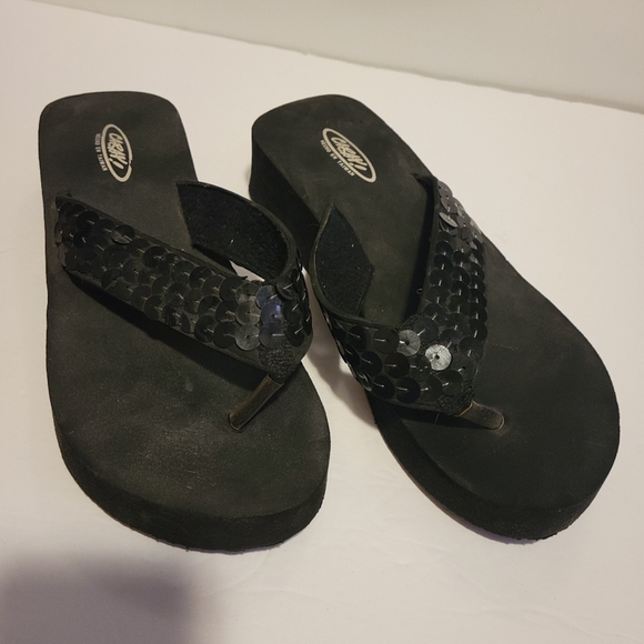 Sequined Flip Flops - Picture 2 of 4